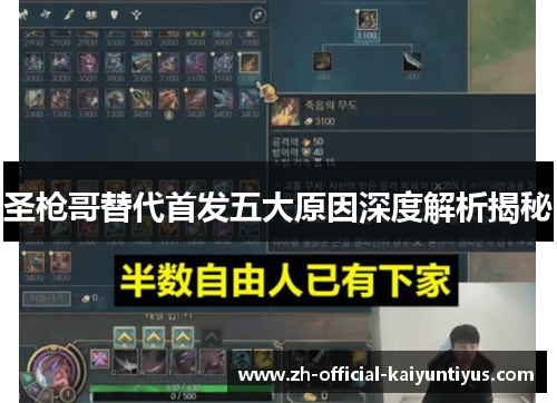 圣枪哥替代首发五大原因深度解析揭秘