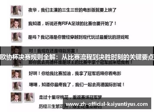 欧协杯决赛规则全解:从比赛流程到决胜时刻的关键要点 欧协杯决赛规则全解:从比赛流程到决胜时刻的关键要点