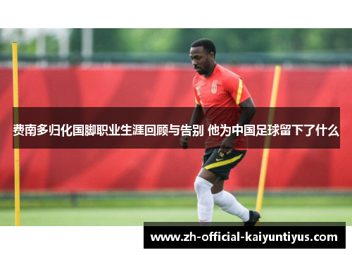 费南多归化国脚职业生涯回顾与告别 他为中国足球留下了什么